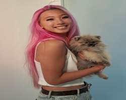 Chin has unconditional love for animals and owns a dog. She loves to stay around him.